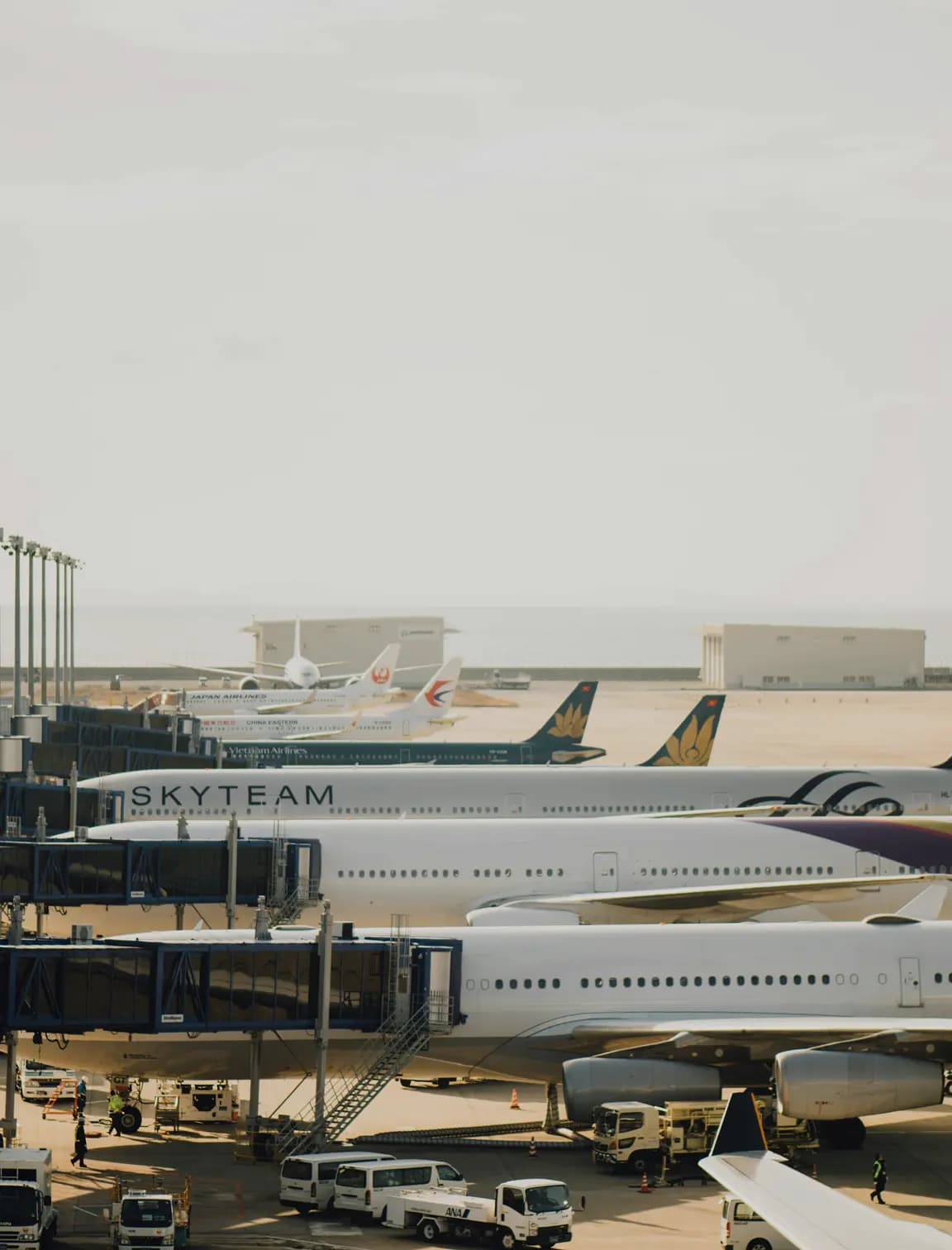 Transports des employés depuis l'aéroport.
